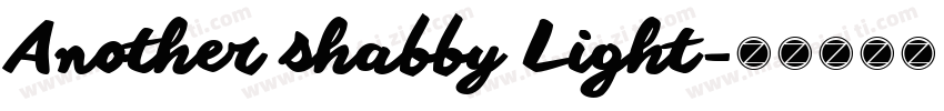 Another shabby Light字体转换